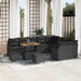 Tuin Sofa Set 12 st 11-Aantal zitplaatsen Zwart