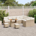 Tuin Sofa Set 12 st 11-Aantal zitplaatsen Beige en Crème