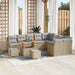 Tuin Sofa Set 12 st 11-Aantal zitplaatsen Beige en Licht Grijs