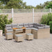 Tuin Sofa Set 13 st 12-Aantal zitplaatsen Beige en Licht Grijs