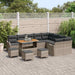 Tuin Sofa Set 13 st 12-Aantal zitplaatsen Grijs