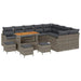 Tuin Sofa Set 13 st 12-Aantal zitplaatsen Grijs