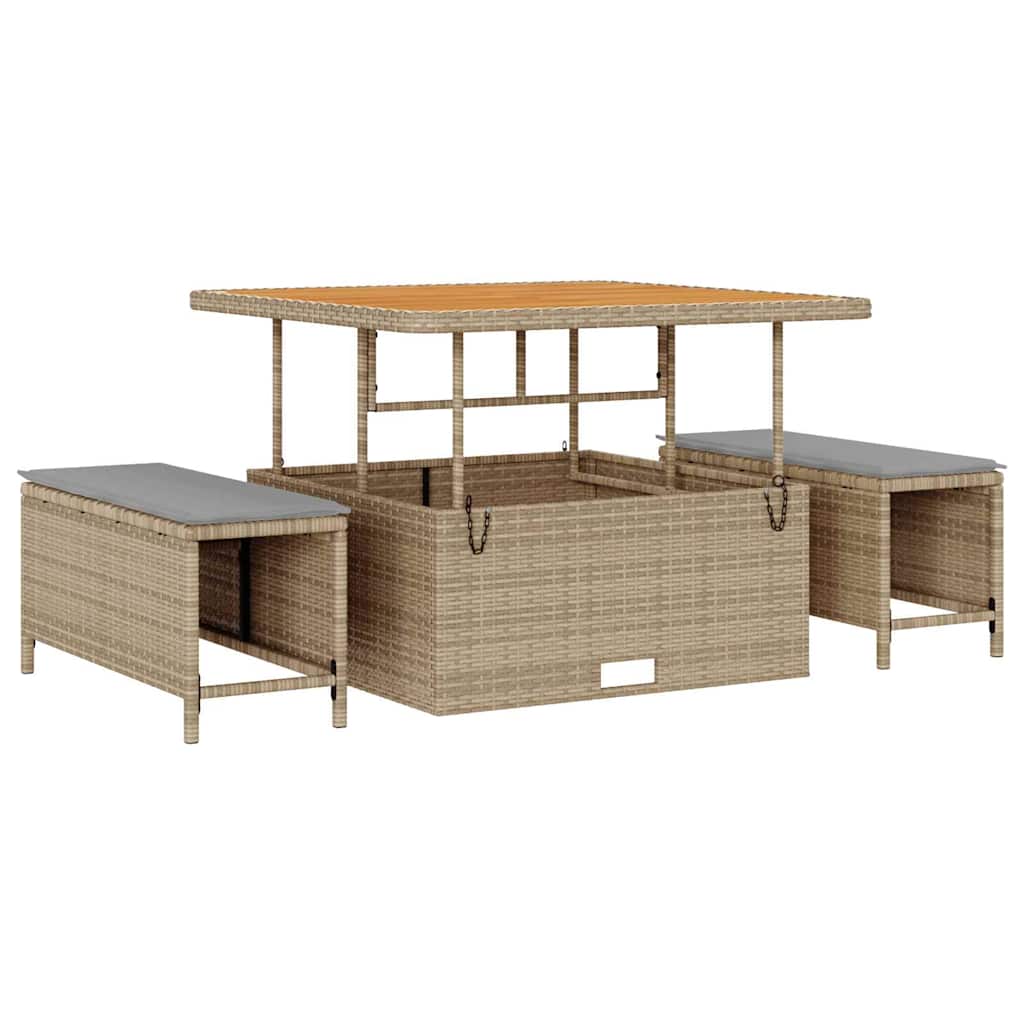Tuin Sofa Set 13 st 12-Aantal zitplaatsen Beige en Licht Grijs