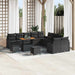 Tuin Sofa Set 13 st 12-Aantal zitplaatsen Zwart