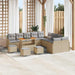 Tuin Sofa Set 14 st 13-Aantal zitplaatsen Beige en Licht Grijs