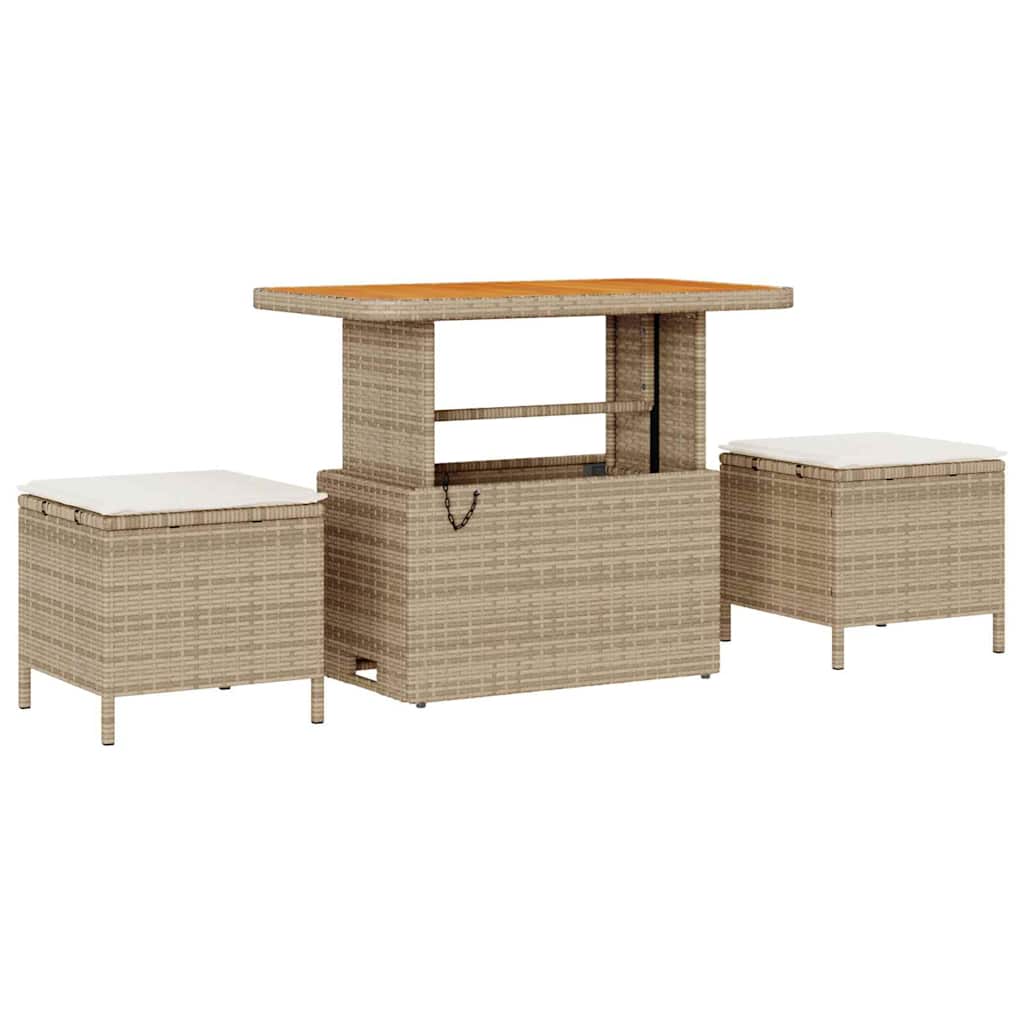 Tuin Sofa Set 8 st 7-Aantal zitplaatsen Beige en Crème