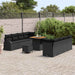Tuin Sofa Set 11 st 10-Aantal zitplaatsen Zwart