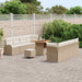 Tuin Sofa Set 11 st 10-Aantal zitplaatsen Beige en Crème