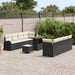 Tuin Sofa Set 11 st 10-Aantal zitplaatsen Zwart en Crème