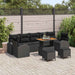 Tuin Sofa Set 10 st 9-Aantal zitplaatsen Zwart