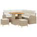 Tuin Sofa Set 8 st 7-Aantal zitplaatsen Beige en Crème