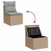 Tuin Sofa Set 8 st 7-Aantal zitplaatsen Beige en Licht Grijs