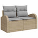 Tuin Sofa Set 9 st 8-Aantal zitplaatsen Beige en Licht Grijs