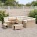 Tuin Sofa Set 12 st 11-Aantal zitplaatsen Beige en Crème