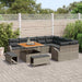 Tuin Sofa Set 12 st 11-Aantal zitplaatsen Grijs