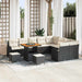 Tuin Sofa Set 12 st 11-Aantal zitplaatsen Zwart en Crème