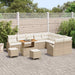 Tuin Sofa Set 12 st 11-Aantal zitplaatsen Beige en Crème