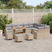 Tuin Sofa Set 13 st 12-Aantal zitplaatsen Beige en Licht Grijs