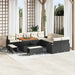 Tuin Sofa Set 13 st 12-Aantal zitplaatsen Zwart en Crème