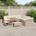 Tuin Sofa Set 13 st 12-Aantal zitplaatsen Beige en Crème