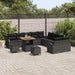 Tuin Sofa Set 13 st 12-Aantal zitplaatsen Zwart