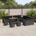 Tuin Sofa Set 14 st 13-Aantal zitplaatsen Zwart