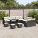 Tuin Sofa Set 14 st 13-Aantal zitplaatsen Zwart en Crème