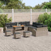 Tuin Sofa Set 14 st 13-Aantal zitplaatsen Grijs