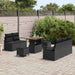 Tuin Sofa Set 8 st 7-Aantal zitplaatsen Zwart