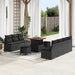 Tuin Sofa Set 10 st 9-Aantal zitplaatsen Zwart