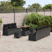 Tuin Sofa Set 10 st 9-Aantal zitplaatsen Zwart