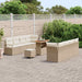 Tuin Sofa Set met kussen Beige en Crème 90 x 55 x 71 cm