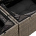 Tuin Sofa Set 8 st 7-Aantal zitplaatsen Grijs
