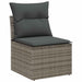 Tuin Sofa Set 9 st 8-Aantal zitplaatsen Grijs