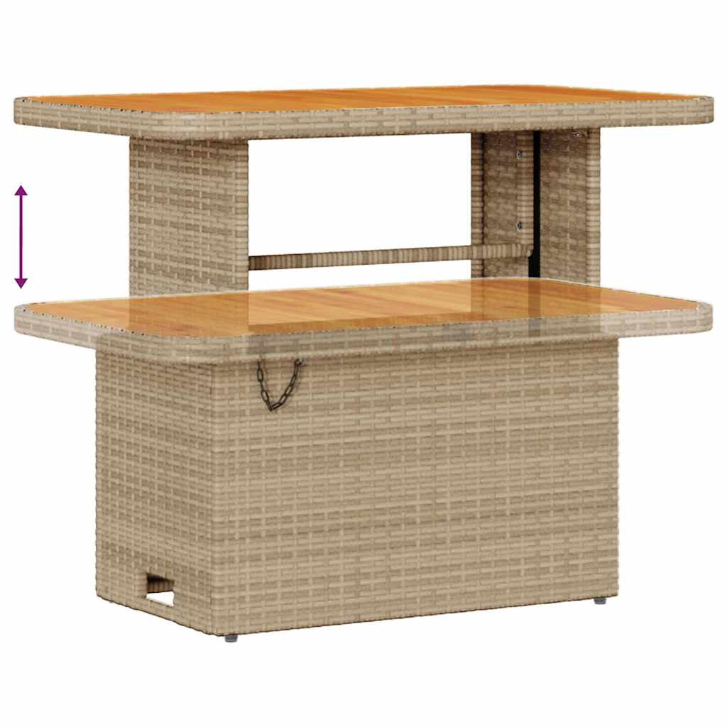 Tuin Sofa Set 9 st 8-Aantal zitplaatsen Beige en Crème