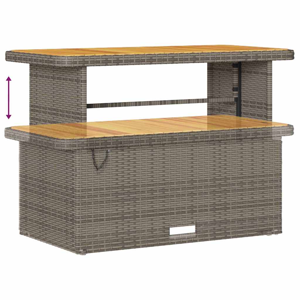 Tuin Sofa Set 10 st 9-Aantal zitplaatsen Grijs