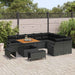 Tuin Sofa Set 12 st 11-Aantal zitplaatsen Zwart