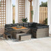Tuin Sofa Set 12 st 11-Aantal zitplaatsen Grijs