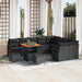 Tuin Sofa Set 12 st 11-Aantal zitplaatsen Zwart