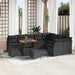 Tuin Sofa Set 12 st 11-Aantal zitplaatsen Zwart