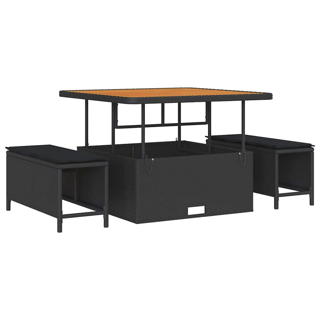 Tuin Sofa Set 13 st 12-Aantal zitplaatsen Zwart