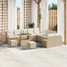 Tuin Sofa Set 13 st 12-Aantal zitplaatsen Beige en Crème