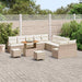 Tuin Sofa Set 13 st 12-Aantal zitplaatsen Beige en Crème