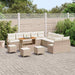 Tuin Sofa Set 14 st 13-Aantal zitplaatsen Beige en Crème