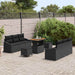 Tuin Sofa Set 9 st 8-Aantal zitplaatsen Zwart
