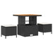 Tuin Sofa Set 10 st 9-Aantal zitplaatsen Zwart en Crème