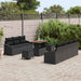 Tuin Sofa Set 10 st 9-Aantal zitplaatsen Zwart