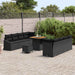 Tuin Sofa Set 11 st 10-Aantal zitplaatsen Zwart