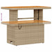 Tuinbankenset 10 st 9-Aantal zitplaatsen Beige Poly riet