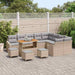 Tuinbankenset 13 st 8-Aantal zitplaatsen Beige Poly riet